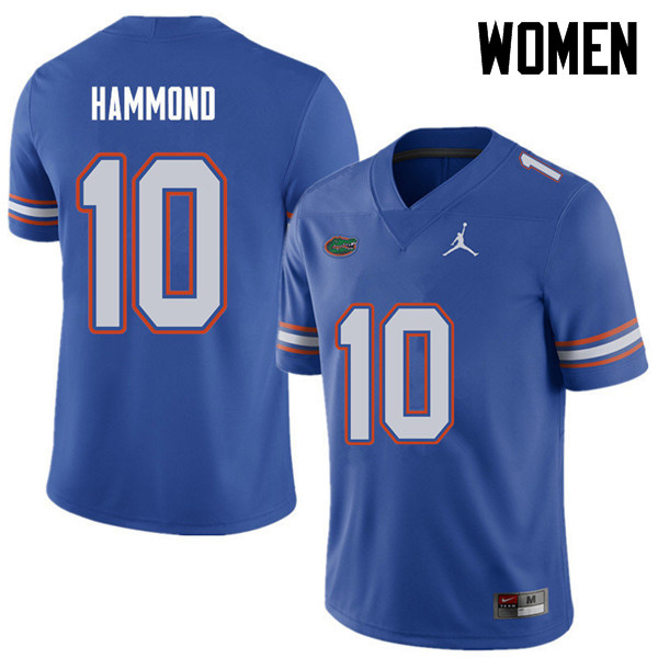 Jordan Brand Women #10 Josh Hammond Florida Gators College Football Jerseys Sale-Royal